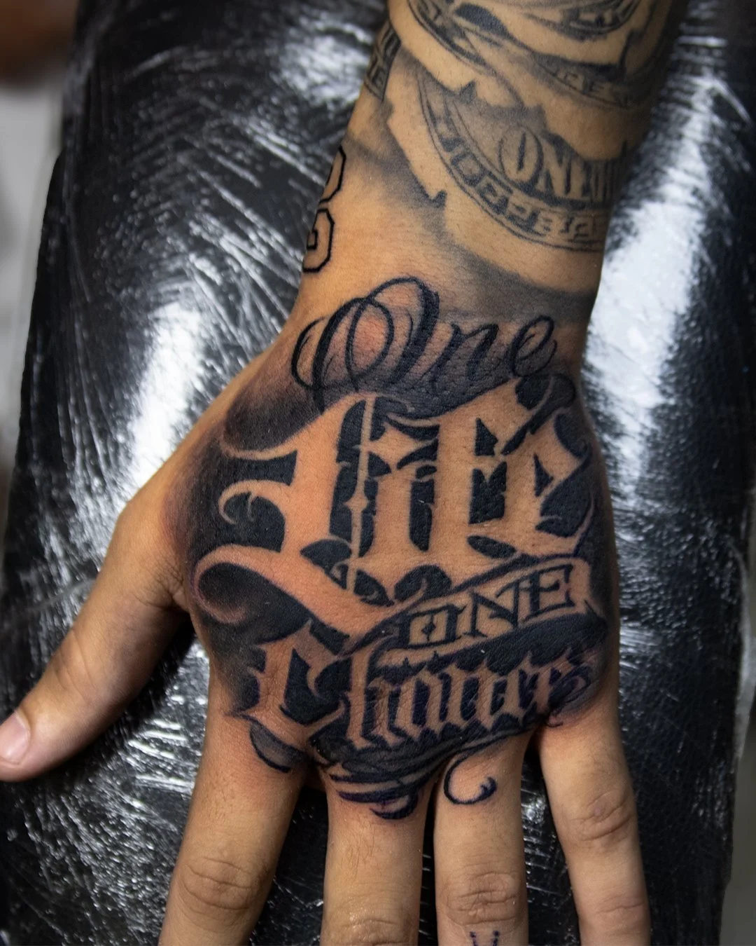 Lettering · One Life, trabajo de Inkxa Tattoo Studio