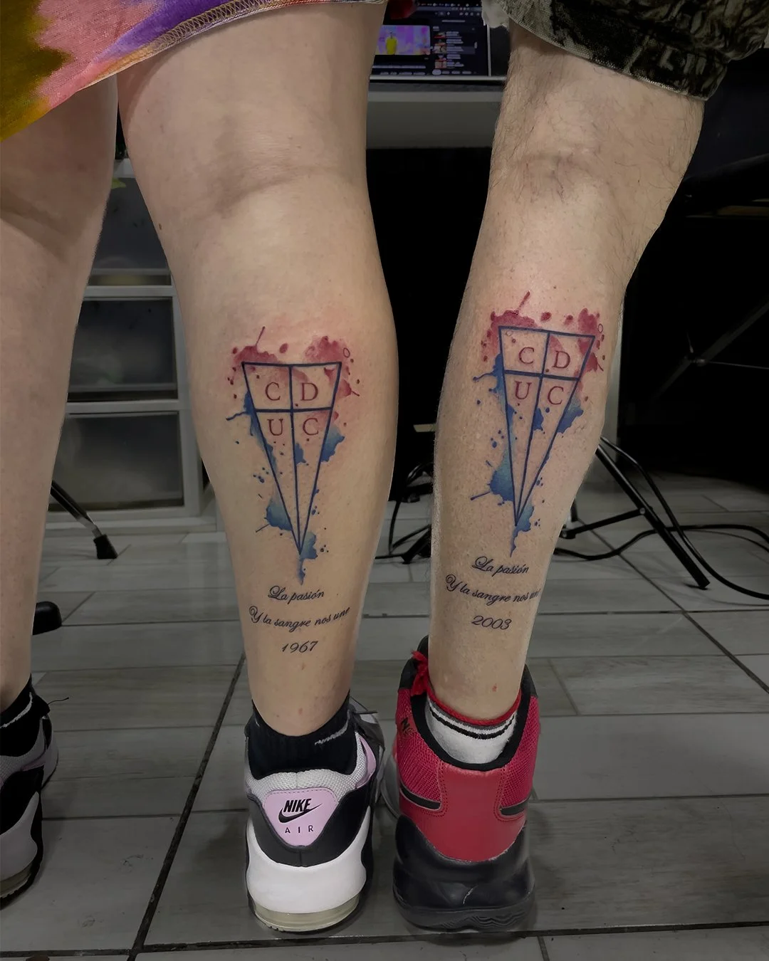 Piezas en pareja, trabajo de Inkxa Tattoo Studio
